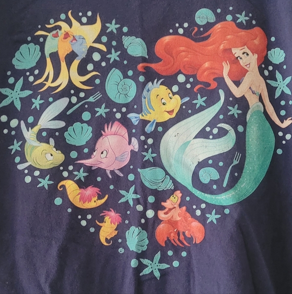 Disney Ariel Little Mermaid Tee XL - Picture 2 of 2